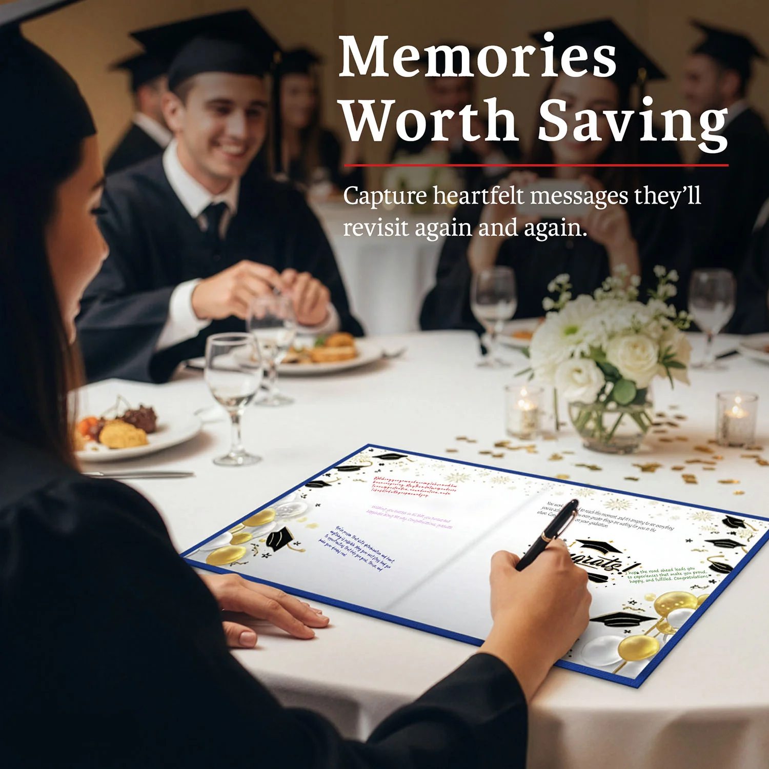 Graduation Guest Book Alternative – The Tassel Was Worth the Hassle (BLUE)